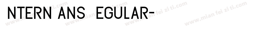 InternSans Regular字体转换